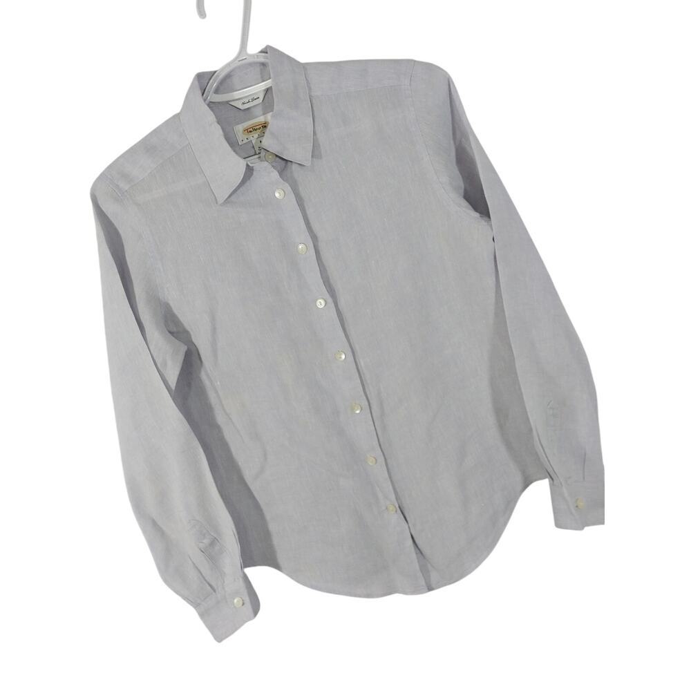 TALBOTS! LAVENDER PURE IRISH LINEN BUTTON FRONT, LIGHTWEIGHT BLOUSE, TOP! SZ 6